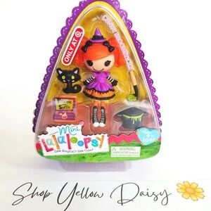 Mini Lalaloopsy Candy Broomsticks 2011 Exclusive w/Cat Spell Book NIB NEW - 1205